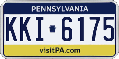 PA license plate KKI6175