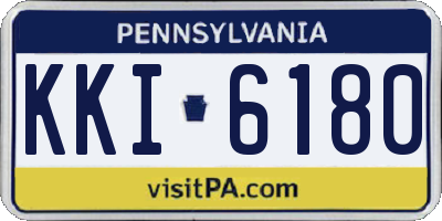 PA license plate KKI6180