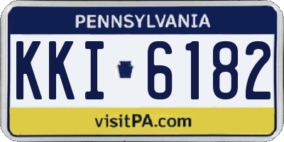 PA license plate KKI6182