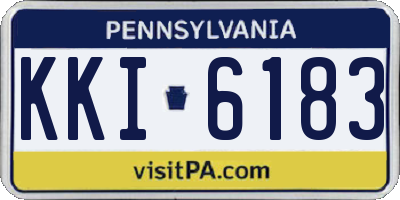 PA license plate KKI6183