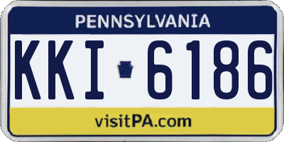 PA license plate KKI6186