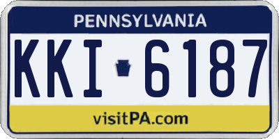 PA license plate KKI6187