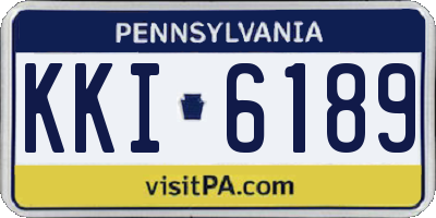 PA license plate KKI6189