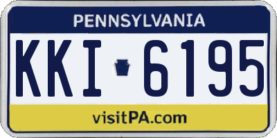 PA license plate KKI6195