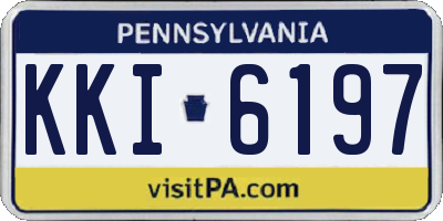 PA license plate KKI6197