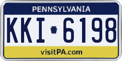 PA license plate KKI6198