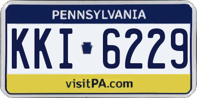 PA license plate KKI6229