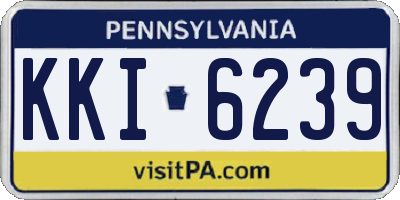 PA license plate KKI6239
