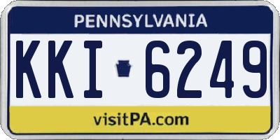 PA license plate KKI6249