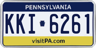 PA license plate KKI6261