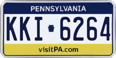 PA license plate KKI6264
