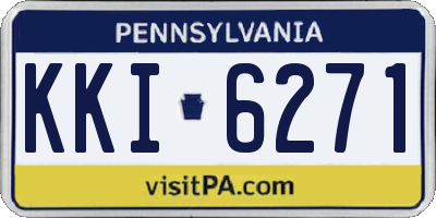 PA license plate KKI6271