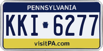 PA license plate KKI6277