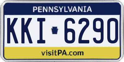 PA license plate KKI6290