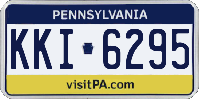 PA license plate KKI6295