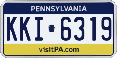 PA license plate KKI6319
