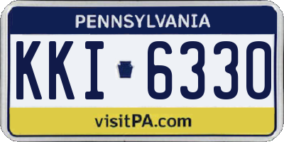 PA license plate KKI6330