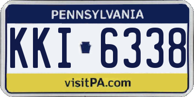 PA license plate KKI6338