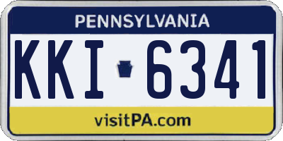 PA license plate KKI6341