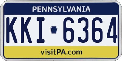 PA license plate KKI6364