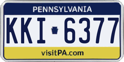 PA license plate KKI6377
