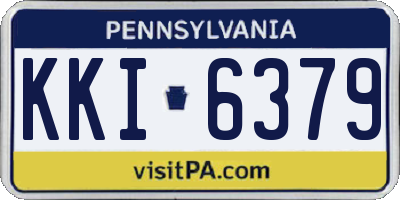 PA license plate KKI6379