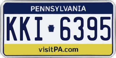 PA license plate KKI6395