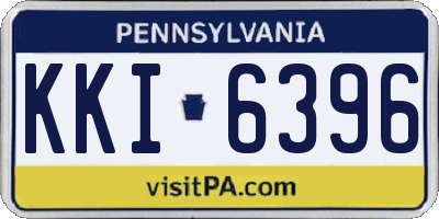 PA license plate KKI6396