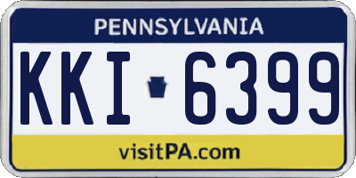 PA license plate KKI6399