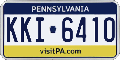 PA license plate KKI6410