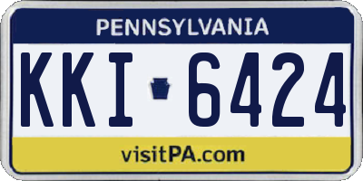 PA license plate KKI6424