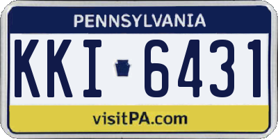 PA license plate KKI6431