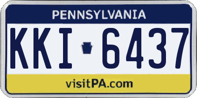 PA license plate KKI6437