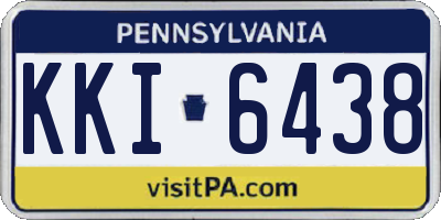 PA license plate KKI6438