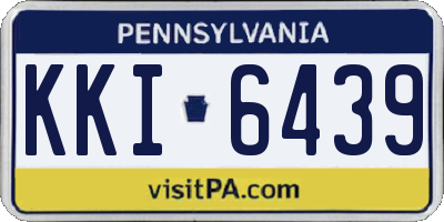 PA license plate KKI6439