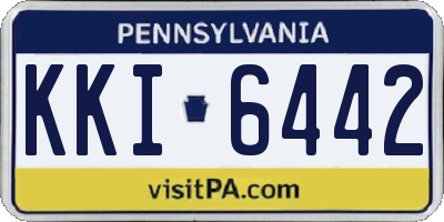 PA license plate KKI6442