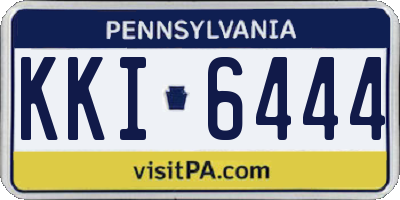 PA license plate KKI6444