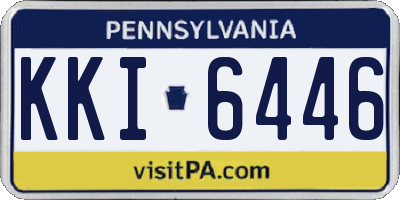 PA license plate KKI6446