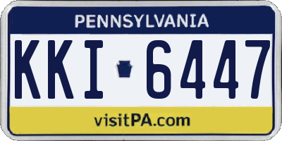 PA license plate KKI6447