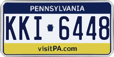 PA license plate KKI6448
