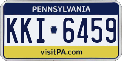 PA license plate KKI6459