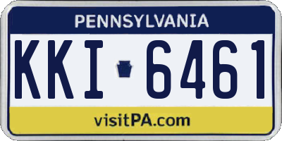 PA license plate KKI6461