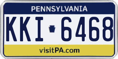 PA license plate KKI6468