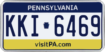 PA license plate KKI6469