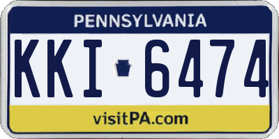 PA license plate KKI6474