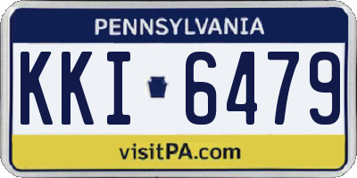 PA license plate KKI6479