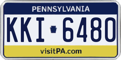 PA license plate KKI6480