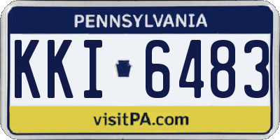 PA license plate KKI6483