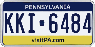 PA license plate KKI6484