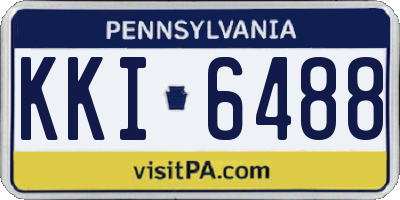 PA license plate KKI6488